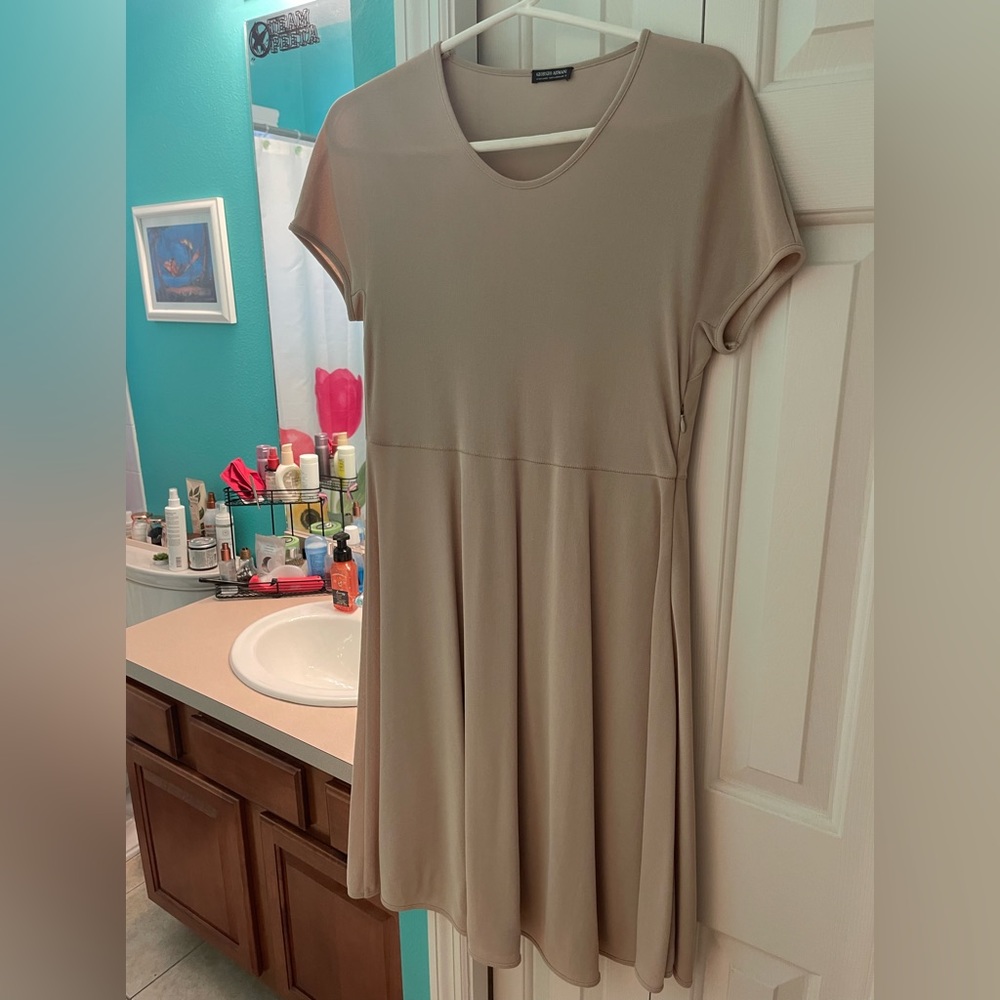 Giorgio Armani Tan Dress
